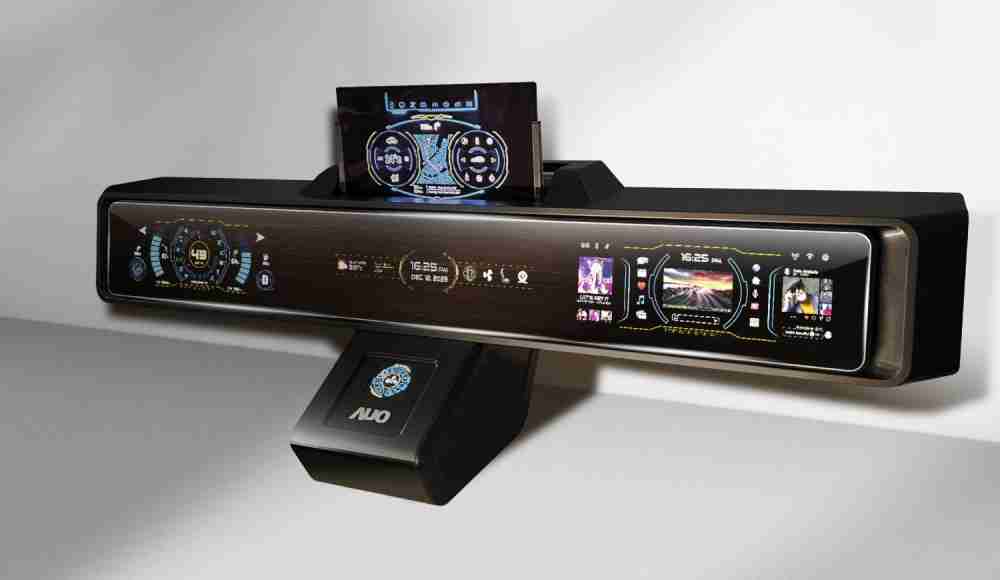 彩霸王Micro LED沉浸式车舱显示方案结合 可卷式、、、可伸缩的Micro LED应用并可呈现不同的质感纹路，，，，展现人性化设计