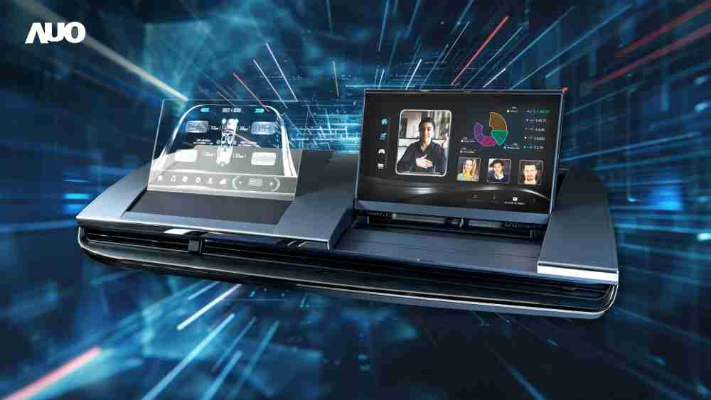 彩霸王Micro LED Display HMI解决方案打造透明Micro LED前座仪表，，呈现信息并保留驾驶视野开阔；亦为副驾驶座乘客打造收放自如的Micro LED屏幕，，，，在不影响显示质量的前提于显示区内建镜头，，，让用户能与视讯对象直接眼神接触，，，，提供绝佳的双向沟通体验